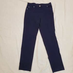 New Directions navy blue stretchy dress pants 30" waist